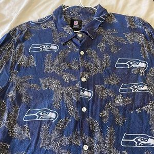 Authentic NFL SEAHAWKS BUTTON UP